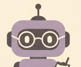 The Adviser, a lilac robot with spectacles reviewing a clipboard